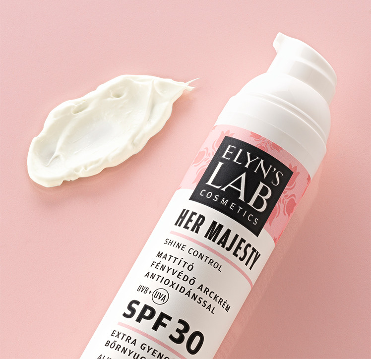 Her Majesty Shine Control SPF 30-as fényvédő antioxidánssal